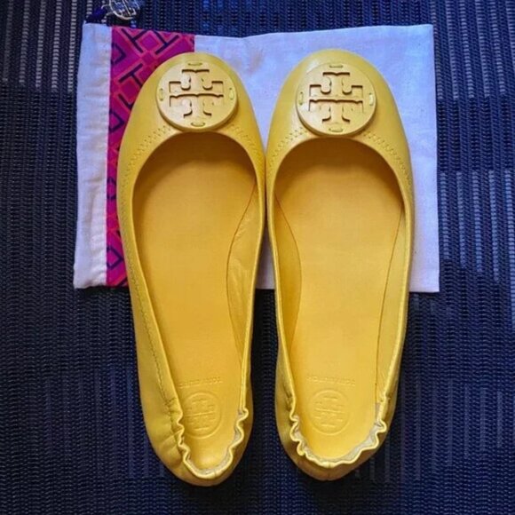 NIB Tory Burch Limone Minnie Flats - Size 7 - Picture 3 of 5